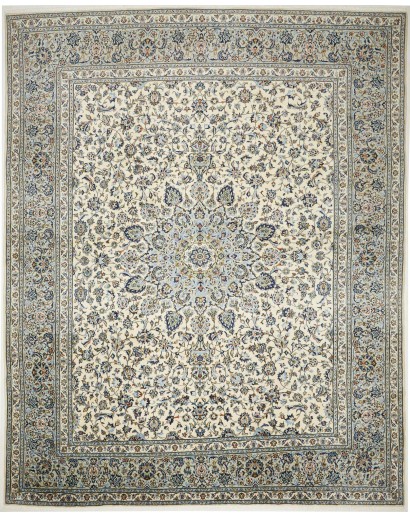 Tappeto Kashan Persia beige azzurro 292x360