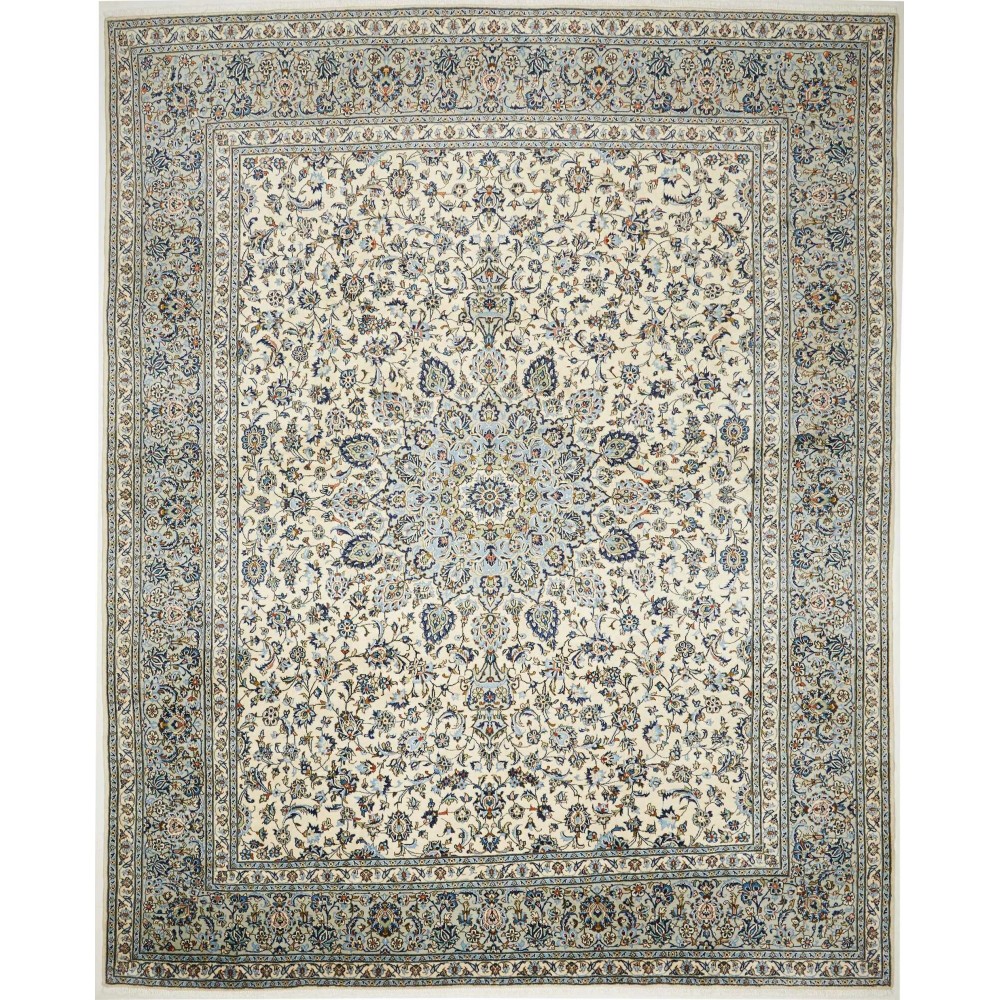 Tappeto Kashan Persia beige azzurro 292x360 Tappeto Kashan Persia beige azzurro 292x360