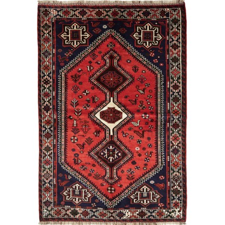 Tappeto Shiraz Persia arancione bianco 163x235