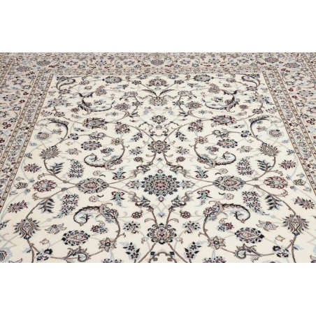 Tappeto Nain 6La Persia bianco grigio 207x304