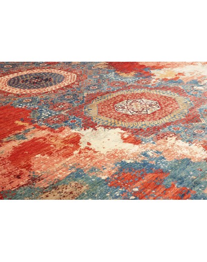 Tappeto Mona Pakistan marrone grigio 275x358