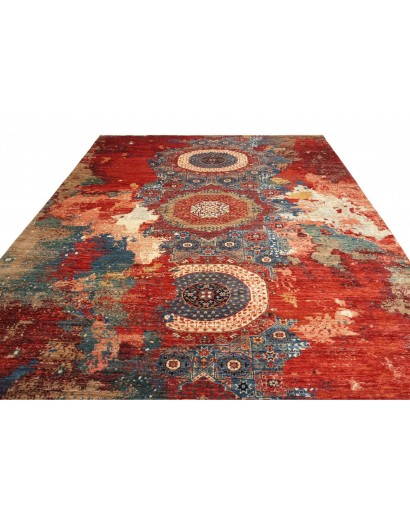 Tappeto Mona Pakistan marrone arancione 274x359