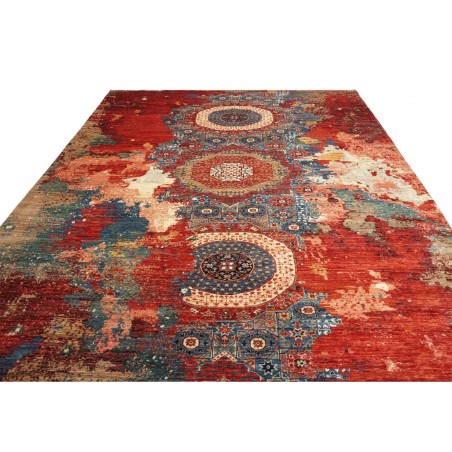 Tappeto Mona Pakistan marrone arancione 274x359