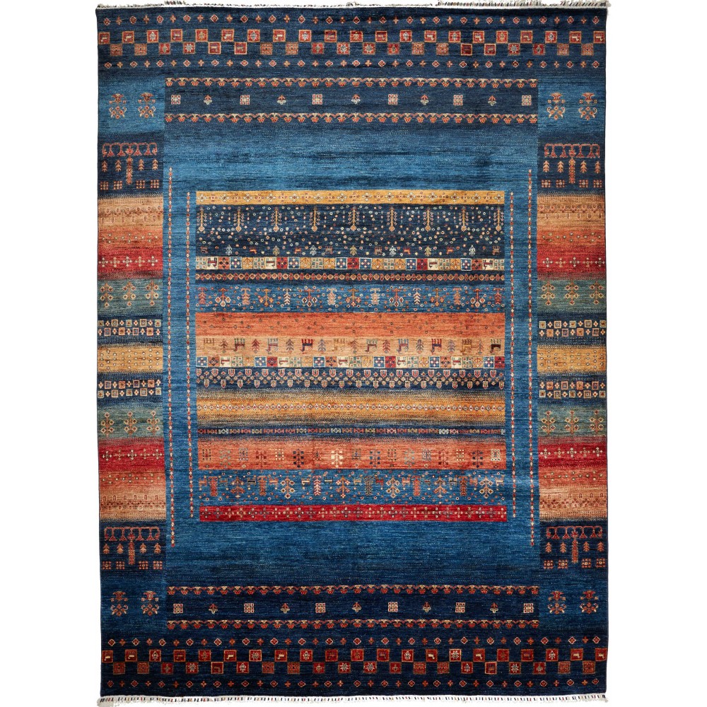 Tappeto Fun Collection Pakistan grigio arancione 276x373 Tappeto Fun Collection Pakistan grigio arancione 276x373