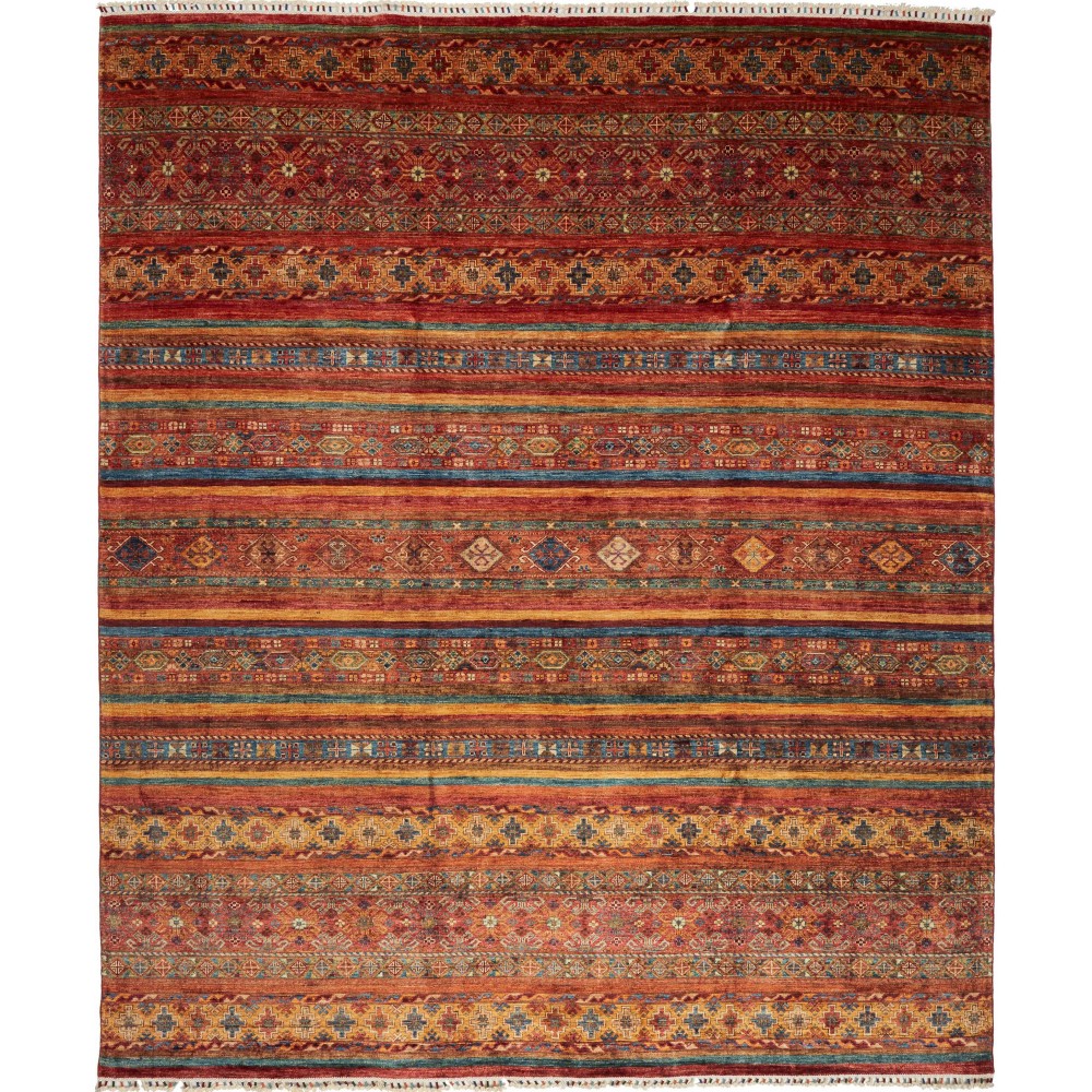 Tappeto Samarkand Pakistan marrone grigio 242x292 Tappeto Samarkand Pakistan marrone grigio 242x292