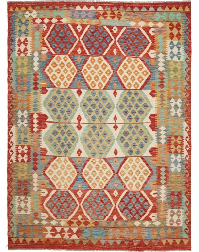 Tappeto Kilim Afghanistan marrone 177x238