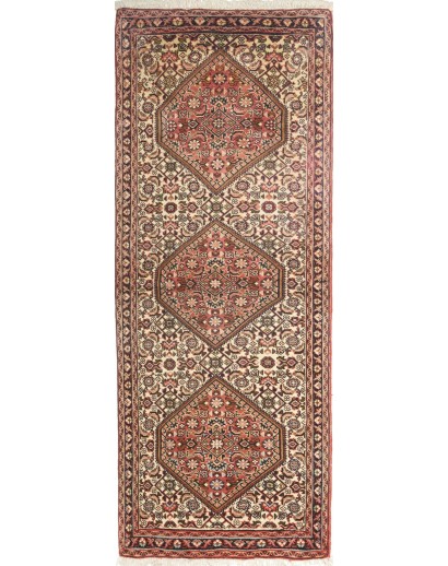 Tappeto Bidjar Persia azzurro arancione 63x158