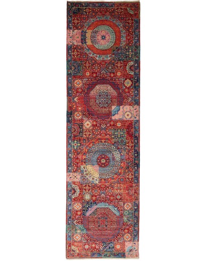 Tappeto Mamlouk Pakistan marrone grigio 83x292