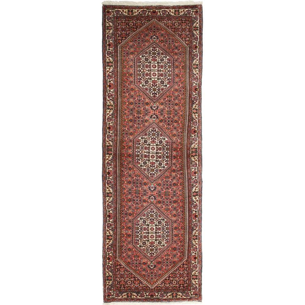 Tappeto Bidjar Persia verde bianco 68x209