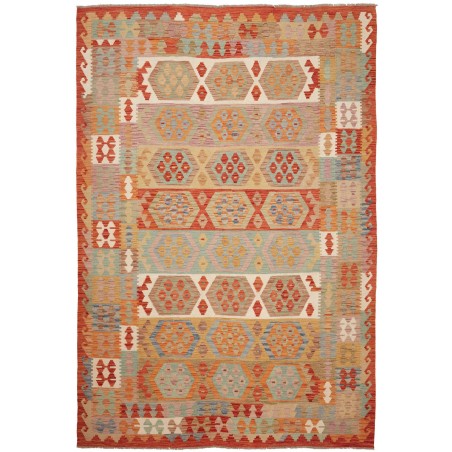 Tappeto Kilim Afghanistan marrone 199x294