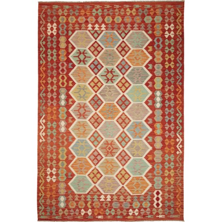 Tappeto Kilim Afghanistan marrone 201x297