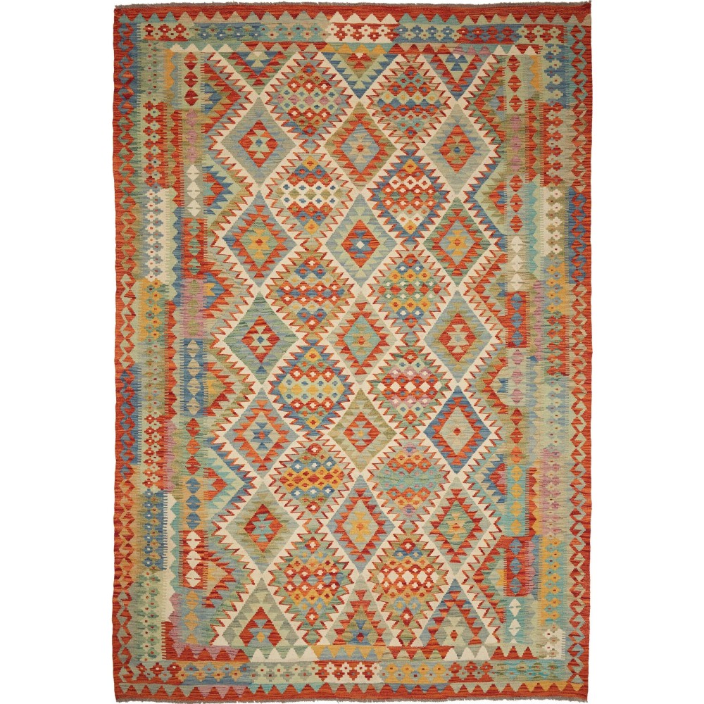 Tappeto Kilim Afghanistan marrone 204x294