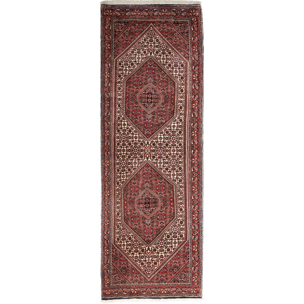 Tappeto Bidjar Persia marrone giallo 77x220