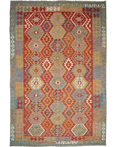 Tappeto Kilim Afghanistan marrone 200x297
