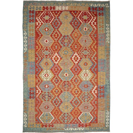 Tappeto Kilim Afghanistan marrone 200x297