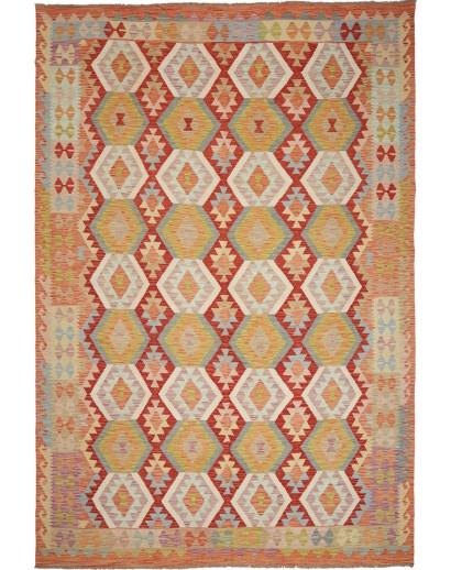 Tappeto Kilim Afghanistan marrone 197x293