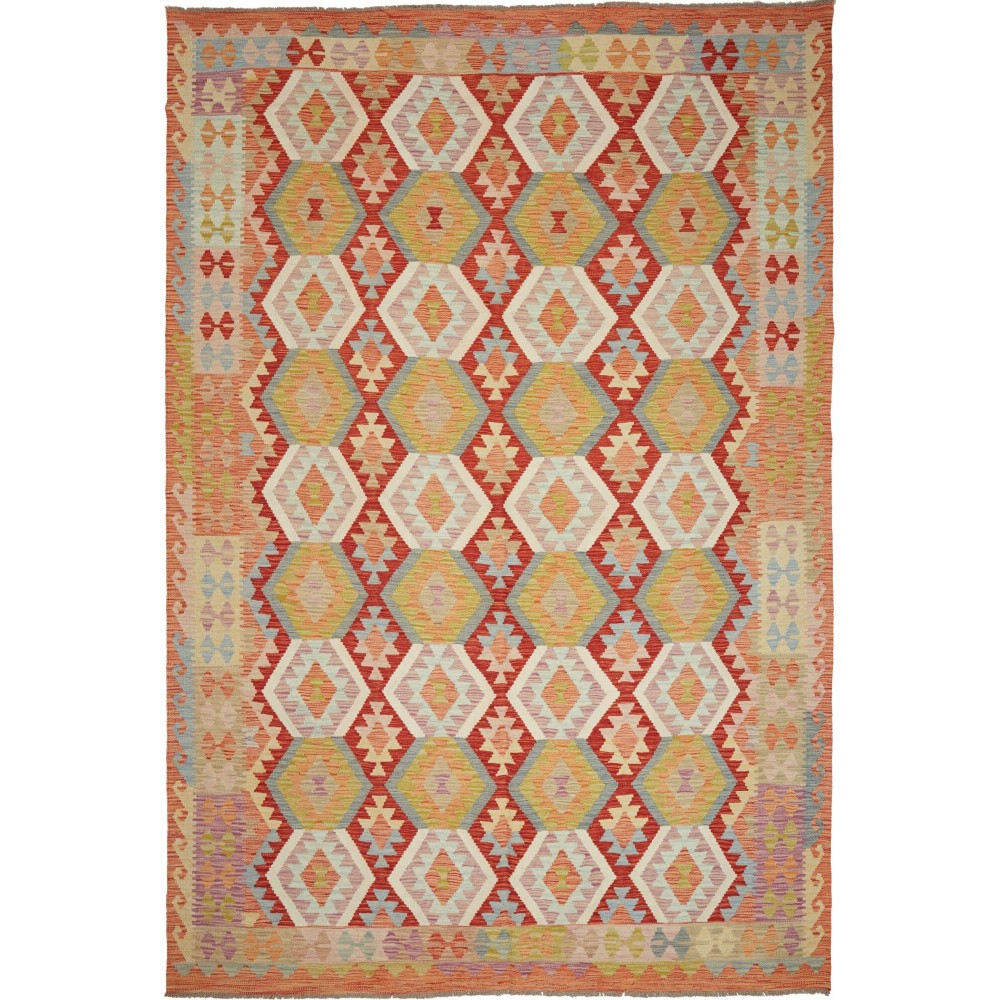 Tappeto Kilim Afghanistan marrone 197x293