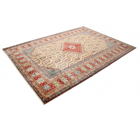 Tappeto Kazak Fine Pakistan marrone giallo 209x295