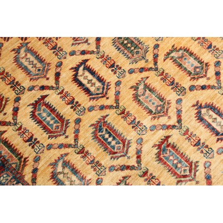 Tappeto Kazak Fine Pakistan marrone giallo 209x295