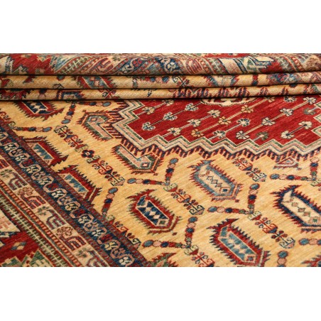 Tappeto Kazak Fine Pakistan marrone giallo 209x295