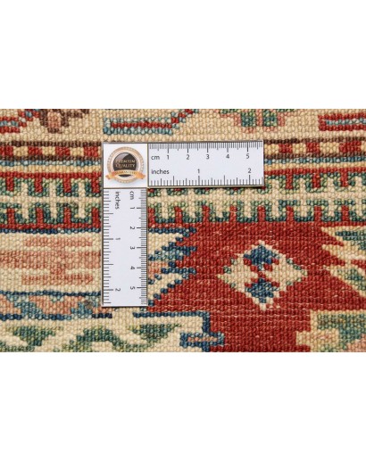 Tappeto Kazak Fine Pakistan marrone giallo 209x295