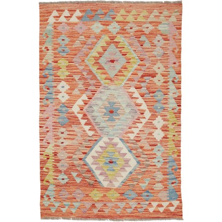 Tappeto Kilim Afghanistan marrone 93x142