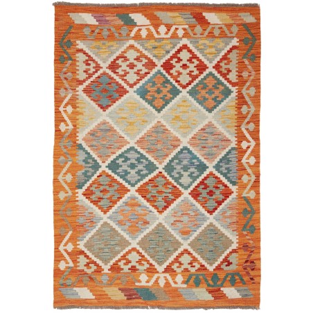 Tappeto Kilim Afghanistan marrone 102x149