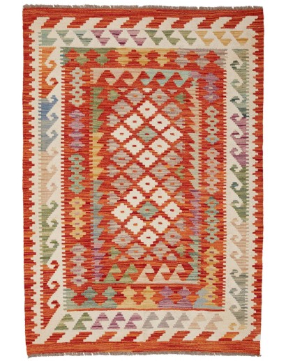 Tappeto Kilim Afghanistan marrone 100x147