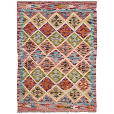 Tappeto Kilim Afghanistan marrone 100x138