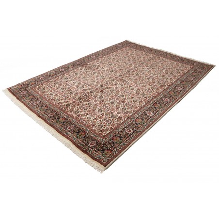 Tappeto Bidjar con seta Persia marrone giallo 178x247