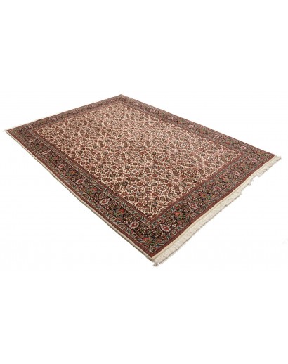 Tappeto Bidjar con seta Persia marrone giallo 178x247