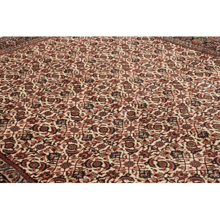 Tappeto Bidjar con seta Persia marrone giallo 178x247