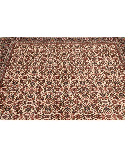 Tappeto Bidjar con seta Persia marrone giallo 178x247