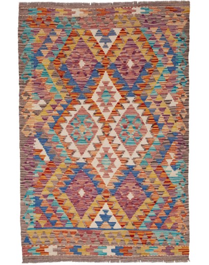 Tappeto Kilim Afghanistan marrone 98x146
