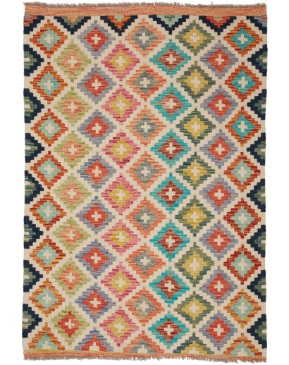 Tappeto Kilim Afghanistan marrone 99x150