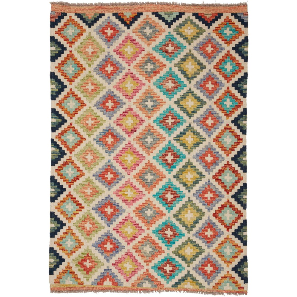 Tappeto Kilim Afghanistan marrone 99x150