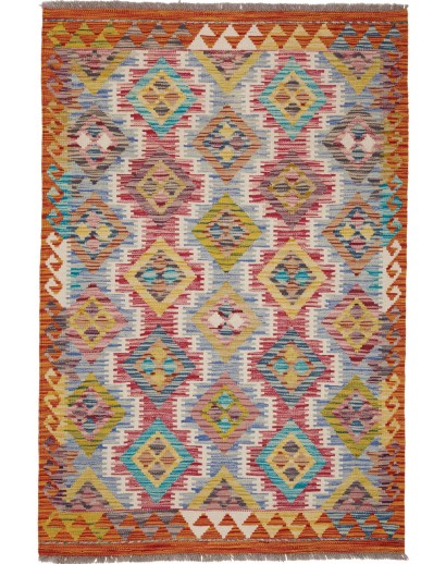 Tappeto Kilim Afghanistan marrone 100x150