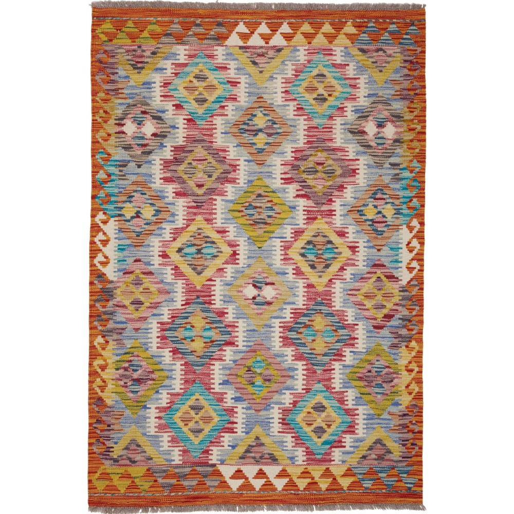 Tappeto Kilim Afghanistan marrone 100x150