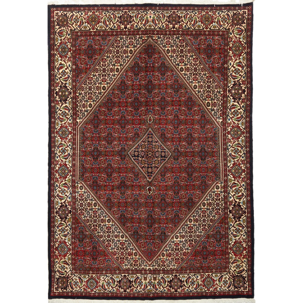 Tappeto Bidjar Persia grigio giallo 144x202