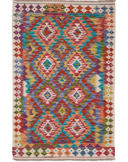 Tappeto Kilim Afghanistan marrone 101x151