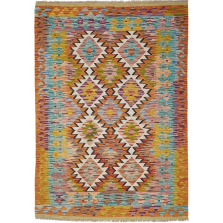 Tappeto Kilim Afghanistan marrone 104x150