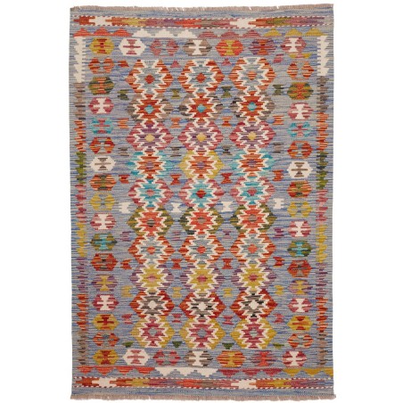 Tappeto Kilim Afghanistan marrone bianco 103x154