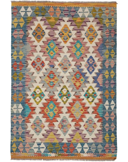 Tappeto Kilim Afghanistan marrone 105x159