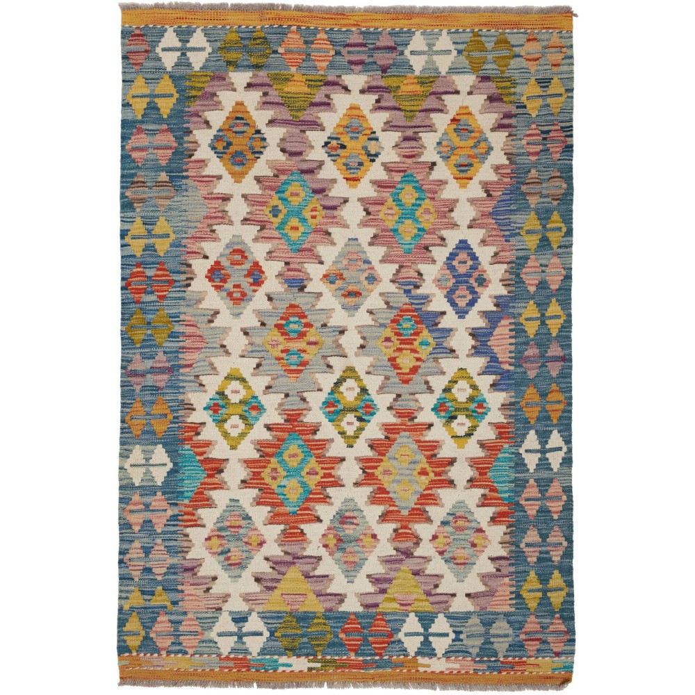 Tappeto Kilim Afghanistan marrone 105x159
