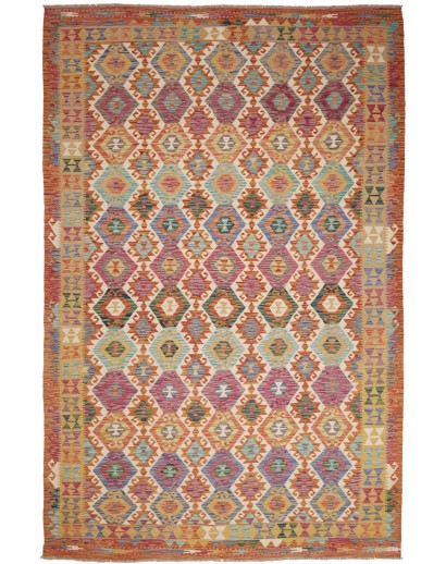 Tappeto Kilim Afghanistan marrone 198x302