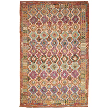 Tappeto Kilim Afghanistan marrone 198x302