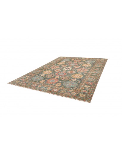 Tappeto Kazak Fine Pakistan marrone bianco 245x314