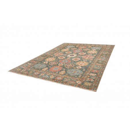 Tappeto Kazak Fine Pakistan marrone bianco 245x314