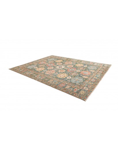 Tappeto Kazak Fine Pakistan marrone bianco 245x314