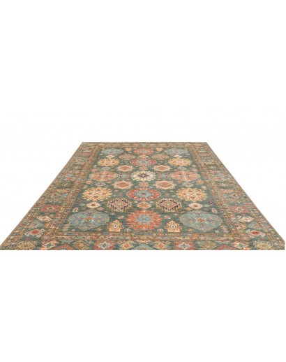 Tappeto Kazak Fine Pakistan marrone bianco 245x314